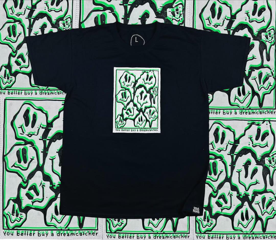 YOU_BETTER_BUY_A_DREAMCATCHER Neon green T-shirt