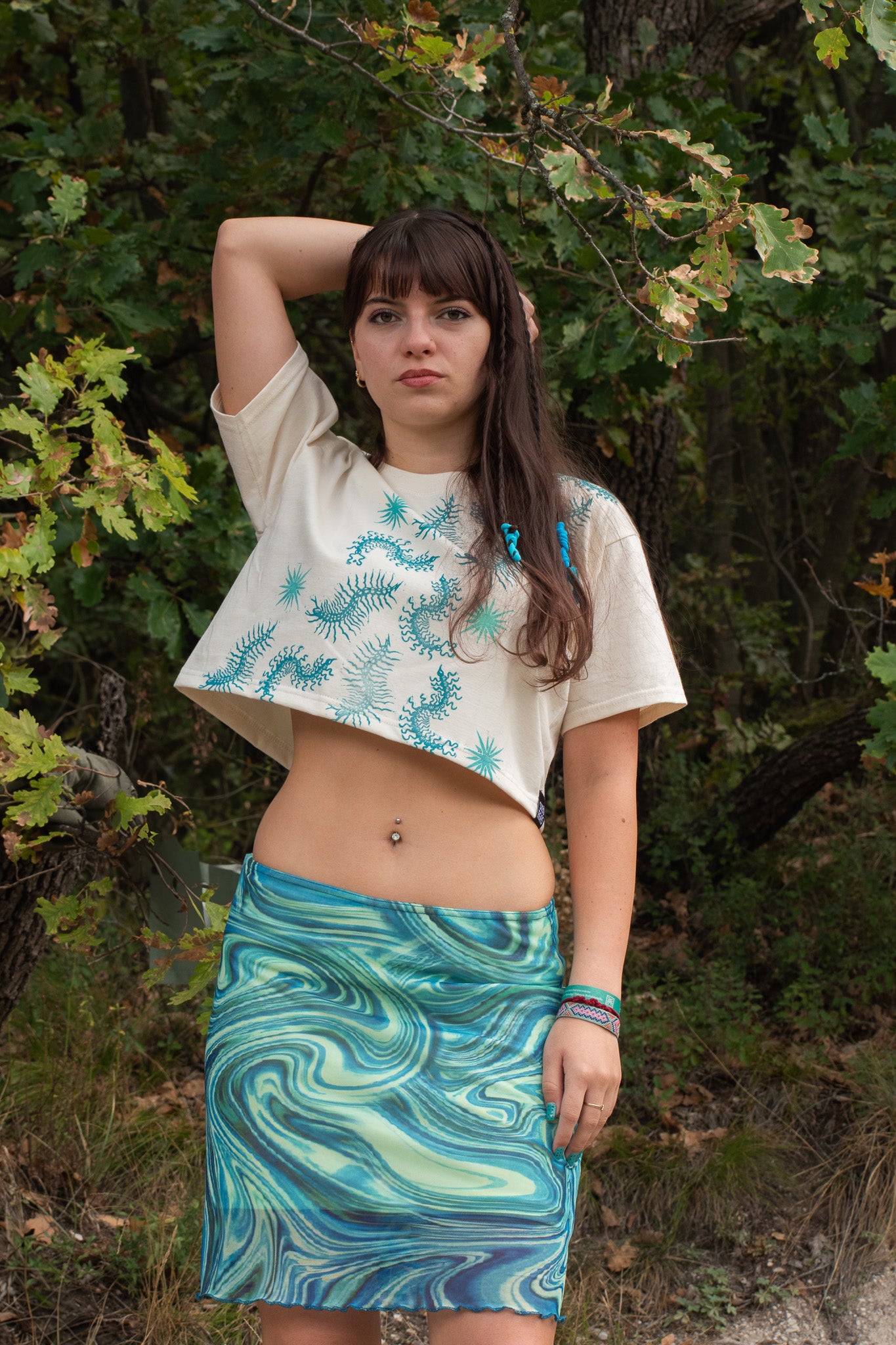 CENTIPEDE_BLOCK_PRINTED T-SHIRT