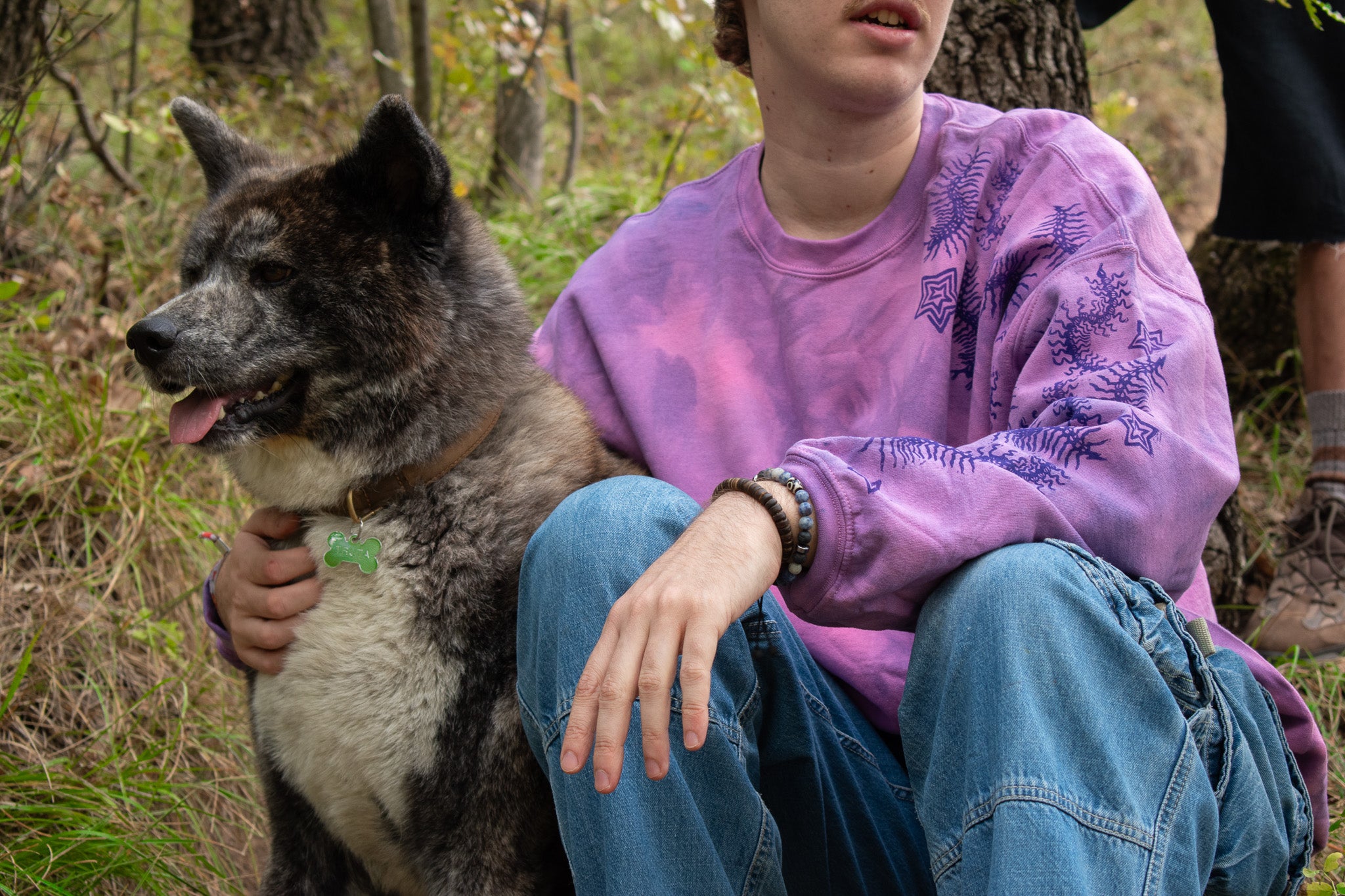 SZÁZLÁBÚ Block Mintás Pulóver