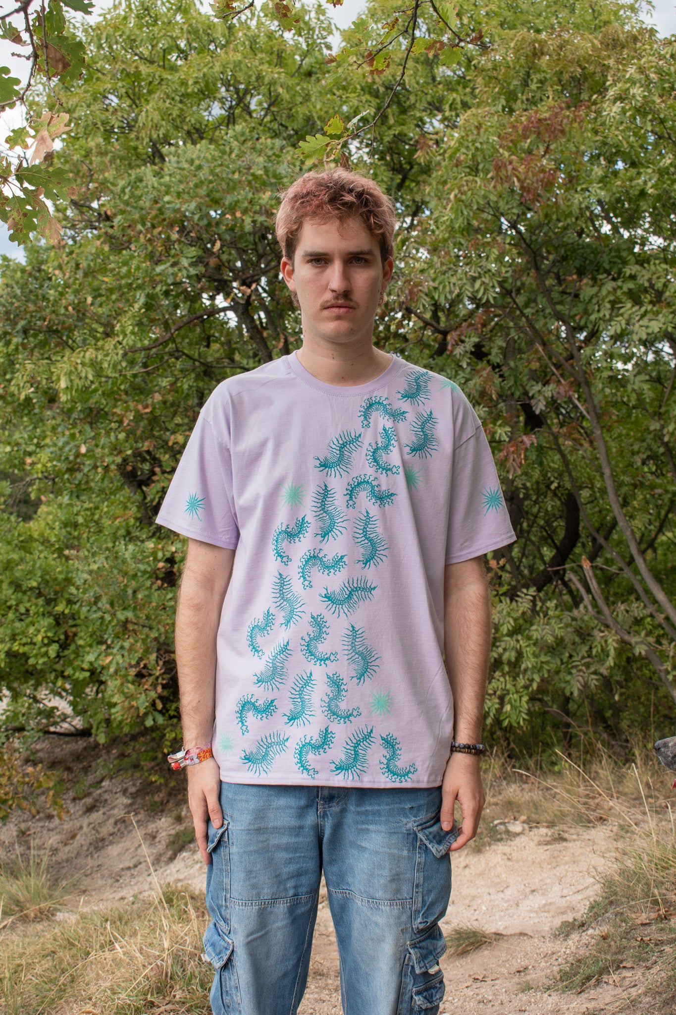 CENTIPEDE_BLOCK_PRINTED T-SHIRT