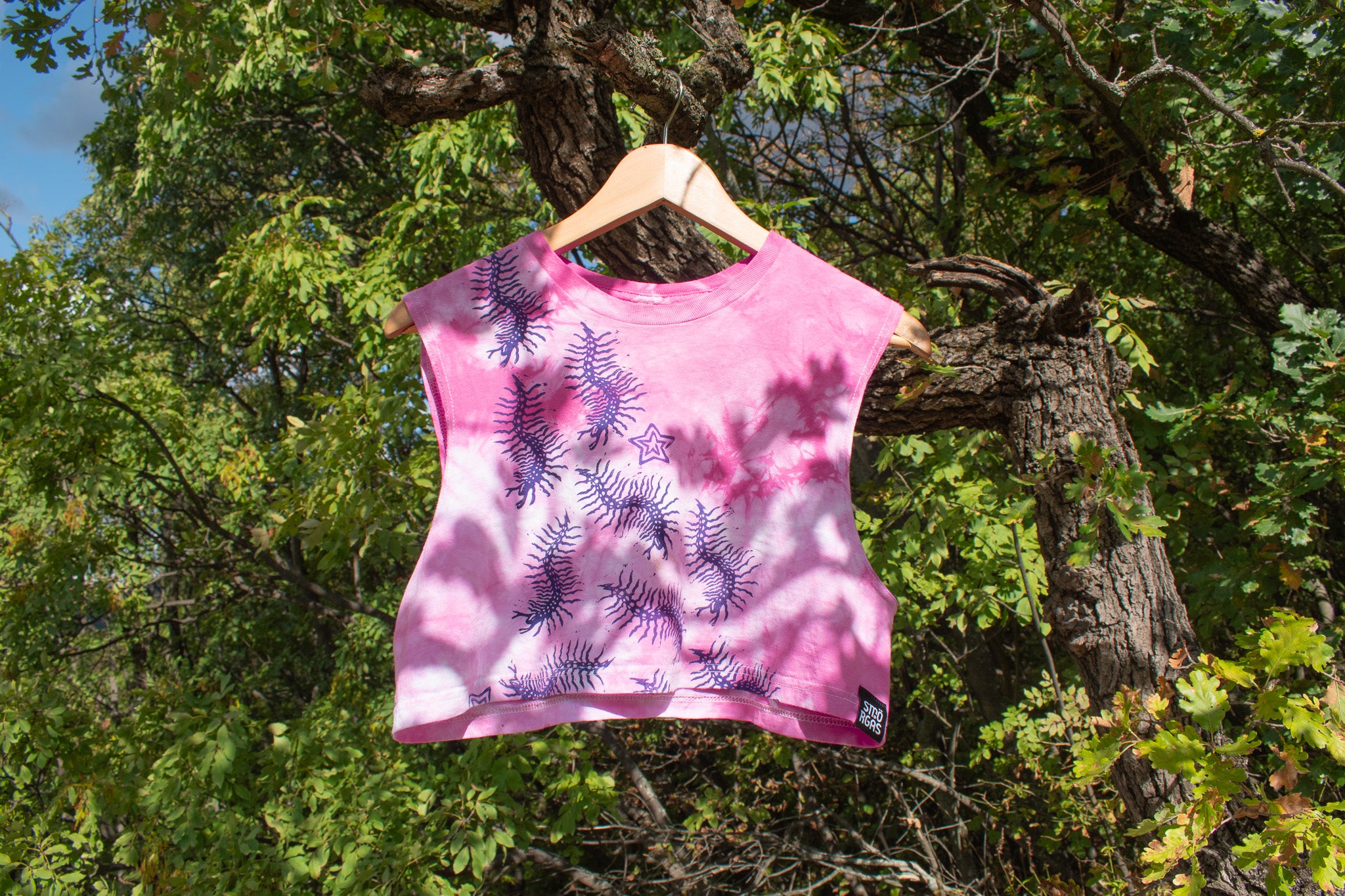 CENTIPEDE Block Print Sleeveless Top