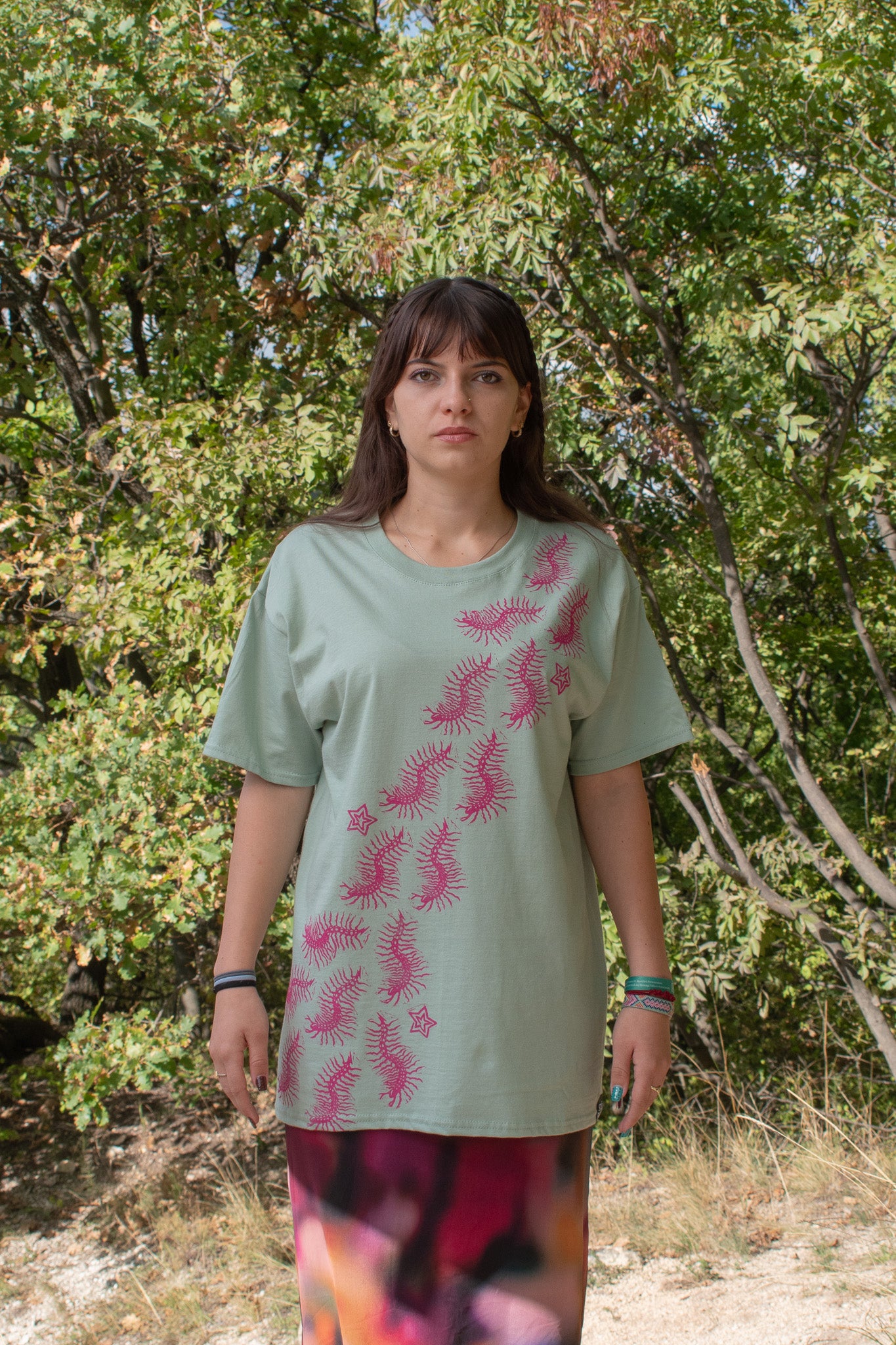 CENTIPEDE_BLOCK_PRINTED T-SHIRT