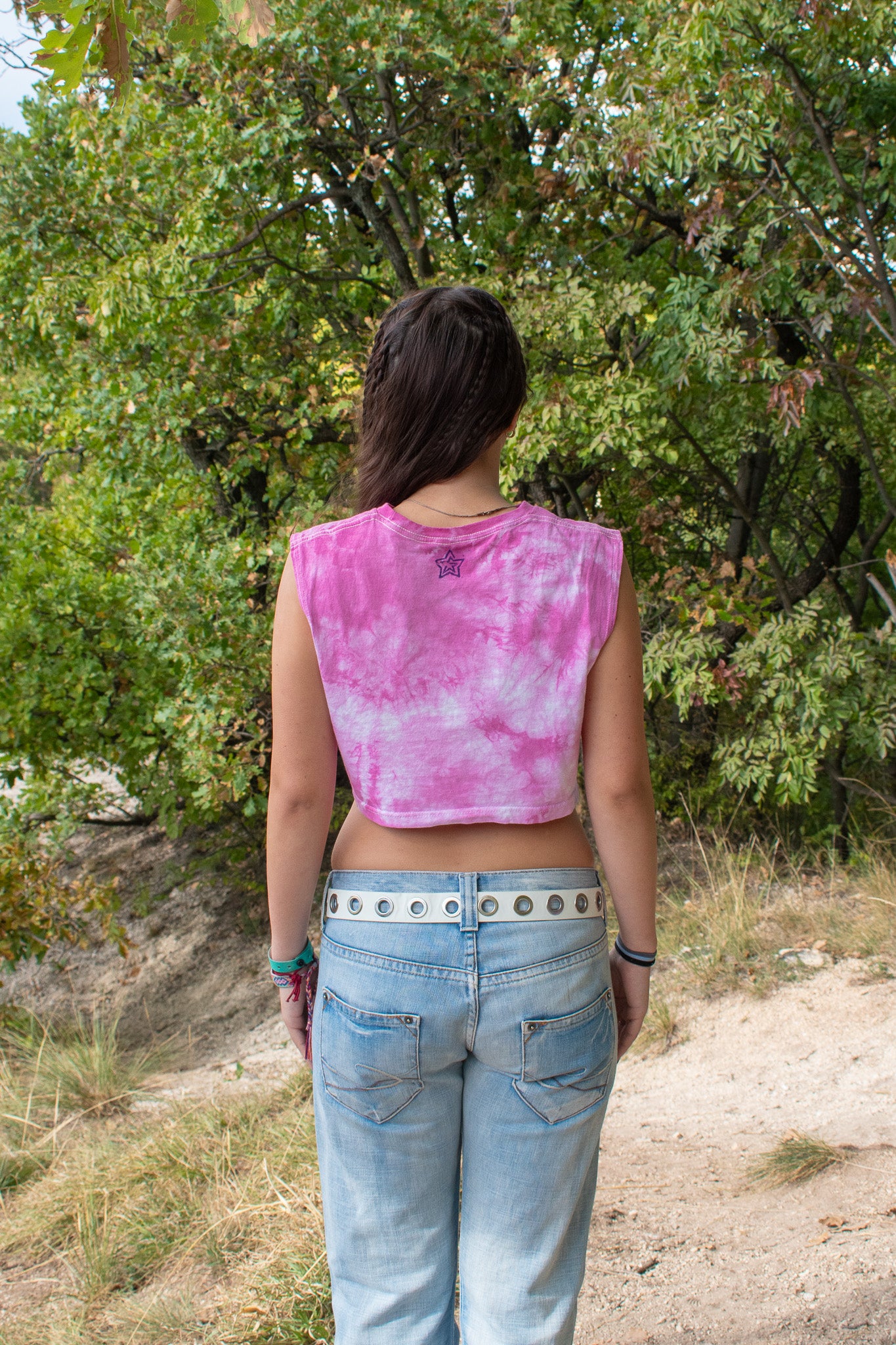 CENTIPEDE Block Print Sleeveless Top