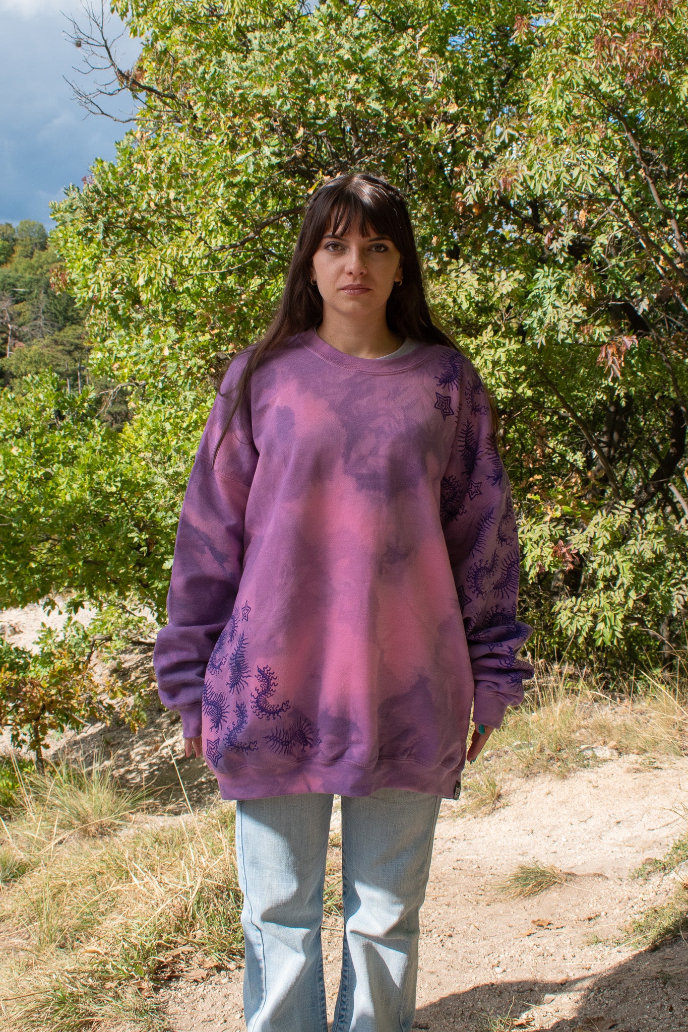 SZÁZLÁBÚ Block Mintás Pulóver