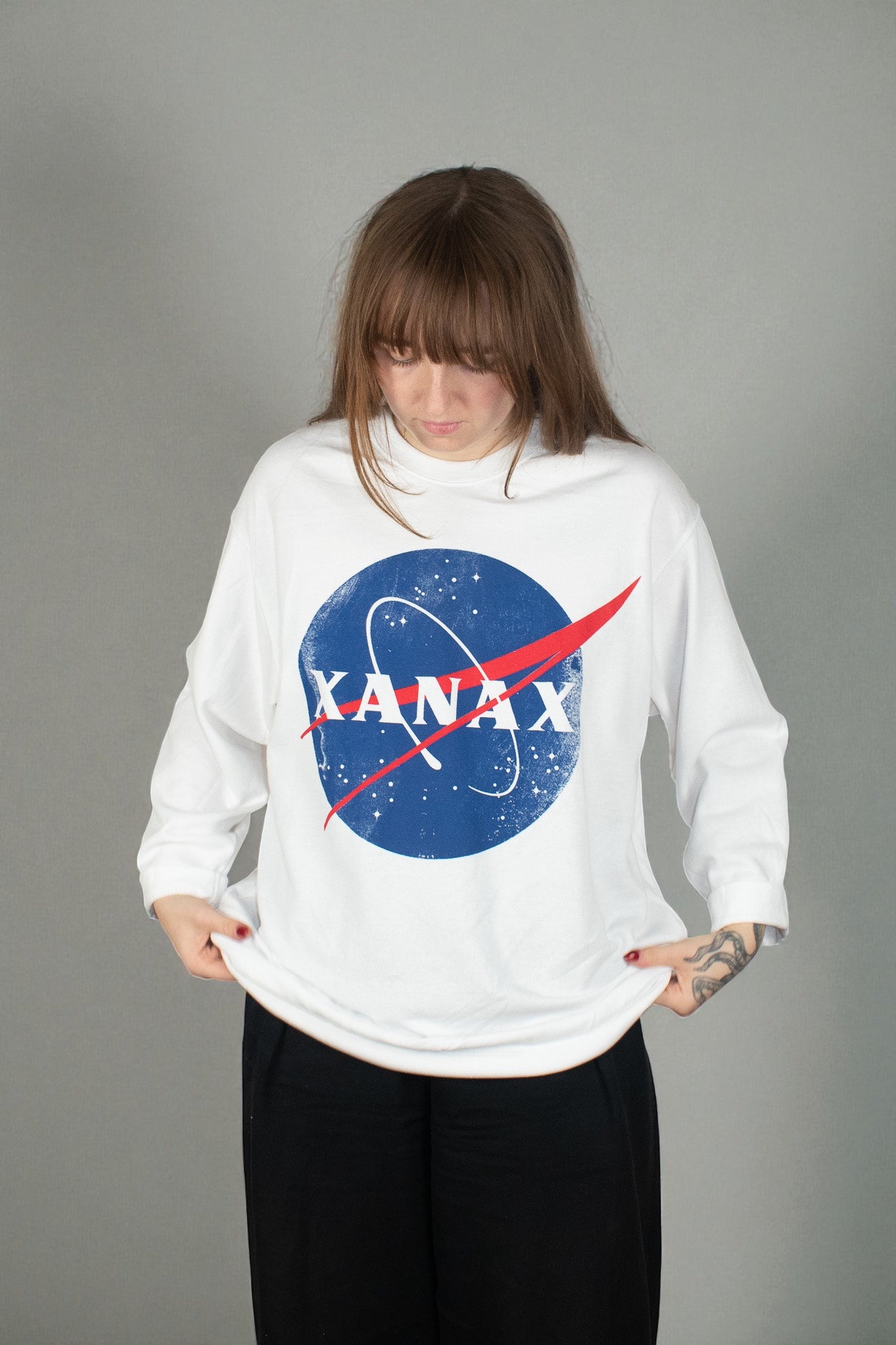 XANAX x NASA THEMED SWEATSHIRT