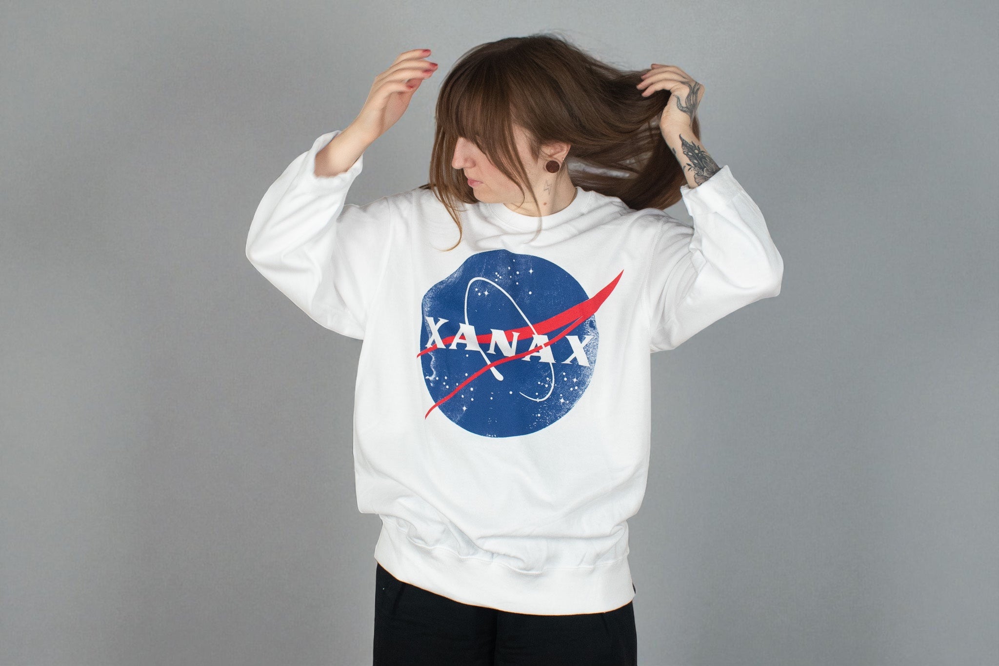 XANAX x NASA THEMED SWEATSHIRT