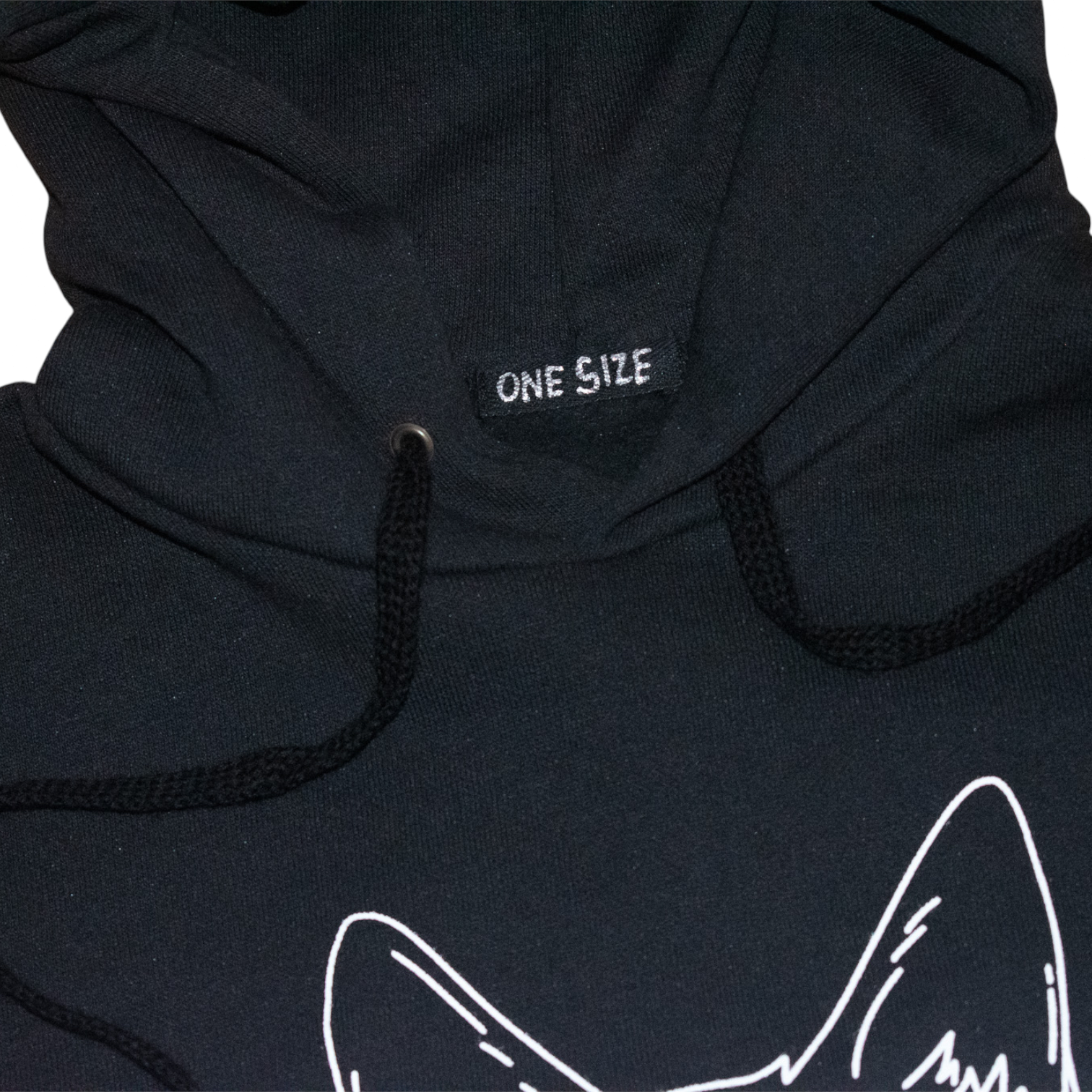 REFLECTIVE CENSORED KITTY HOODIE