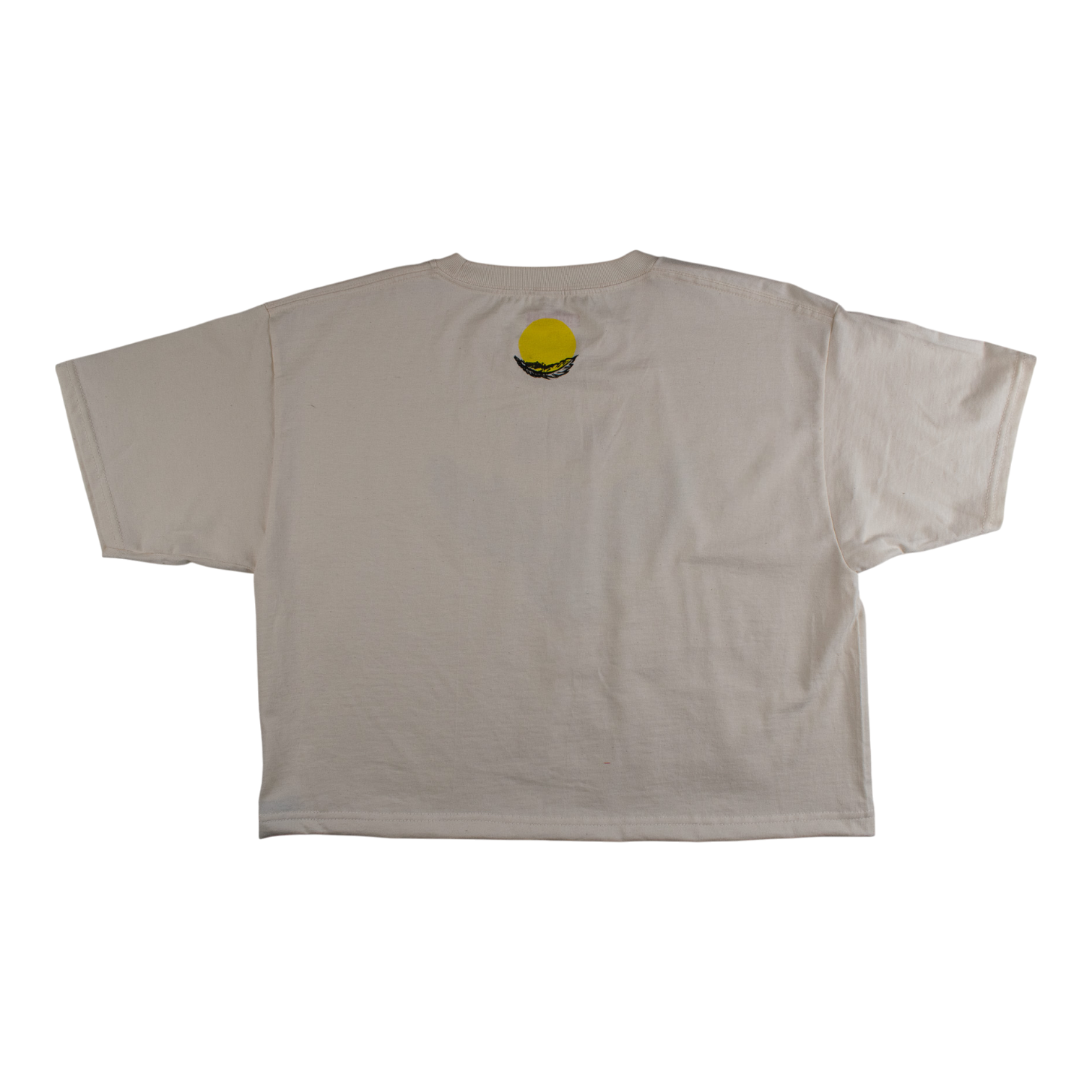 SPIRIT_DOVE BLOCK PRINTED CROPPED T-SHIRT