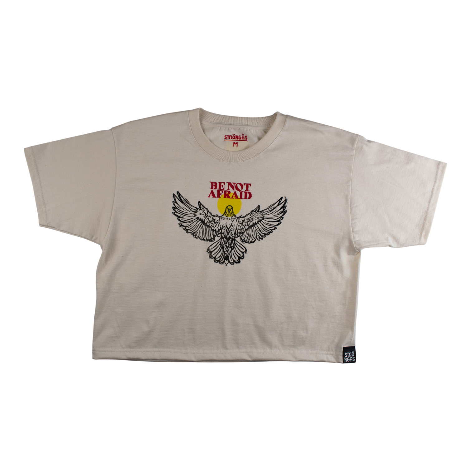 SPIRIT_DOVE BLOCK PRINTED CROPPED T-SHIRT