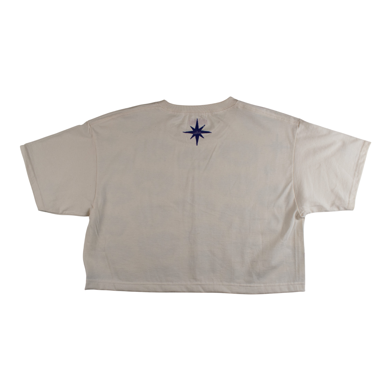 BE_NOT_AFRAID BLOCK PRINTED CROPPED T-SHIRT