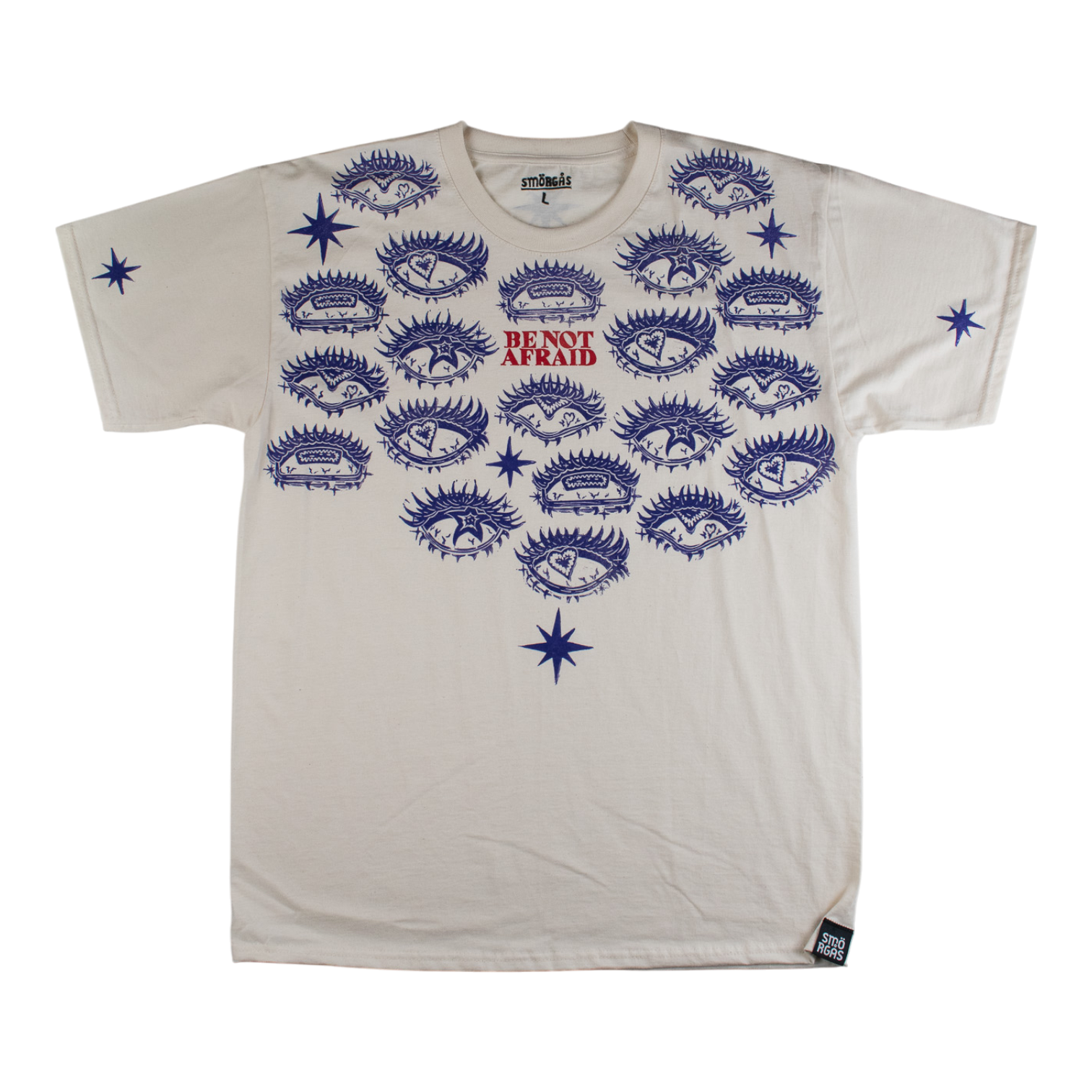 BE_NOT_AFRAID BLOCK PRINTED T-SHIRT