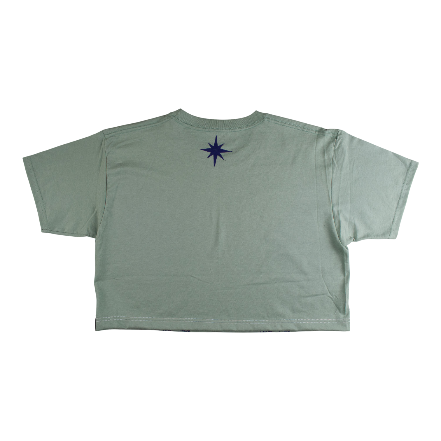 BE_NOT_AFRAID BLOCK PRINTED CROPPED T-SHIRT