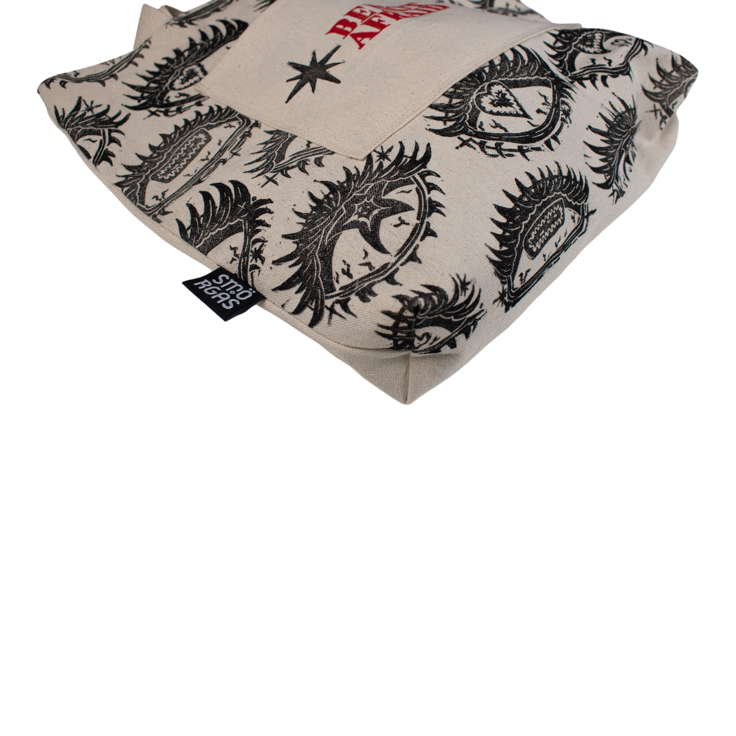 BE_NOT_AFRAID BLOCK PRINTED TOTE BAG