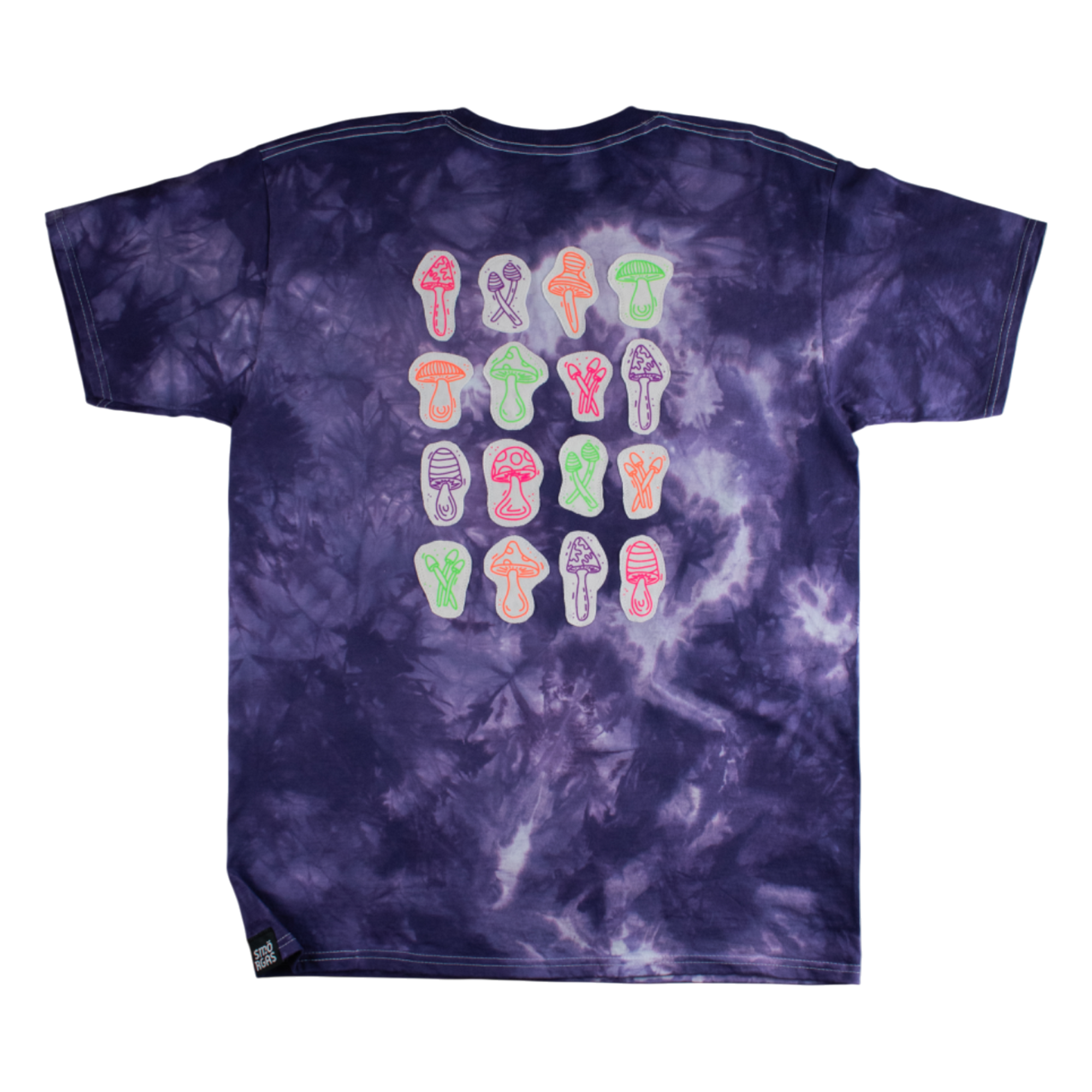 MUSHROOM_PATCHT-SHIRT TIE-DYE