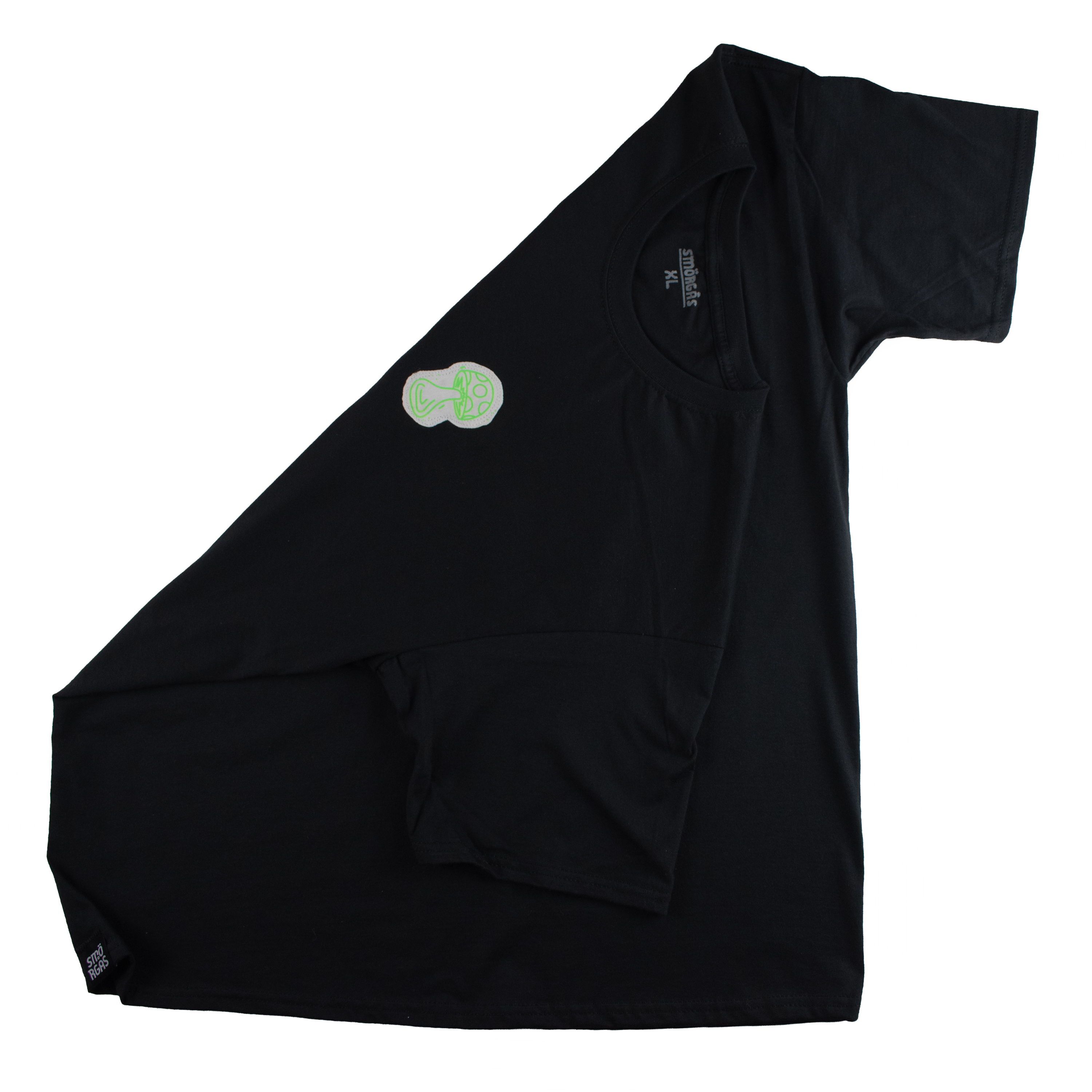 MUSHROOM_PATCHT-SHIRT BLACK