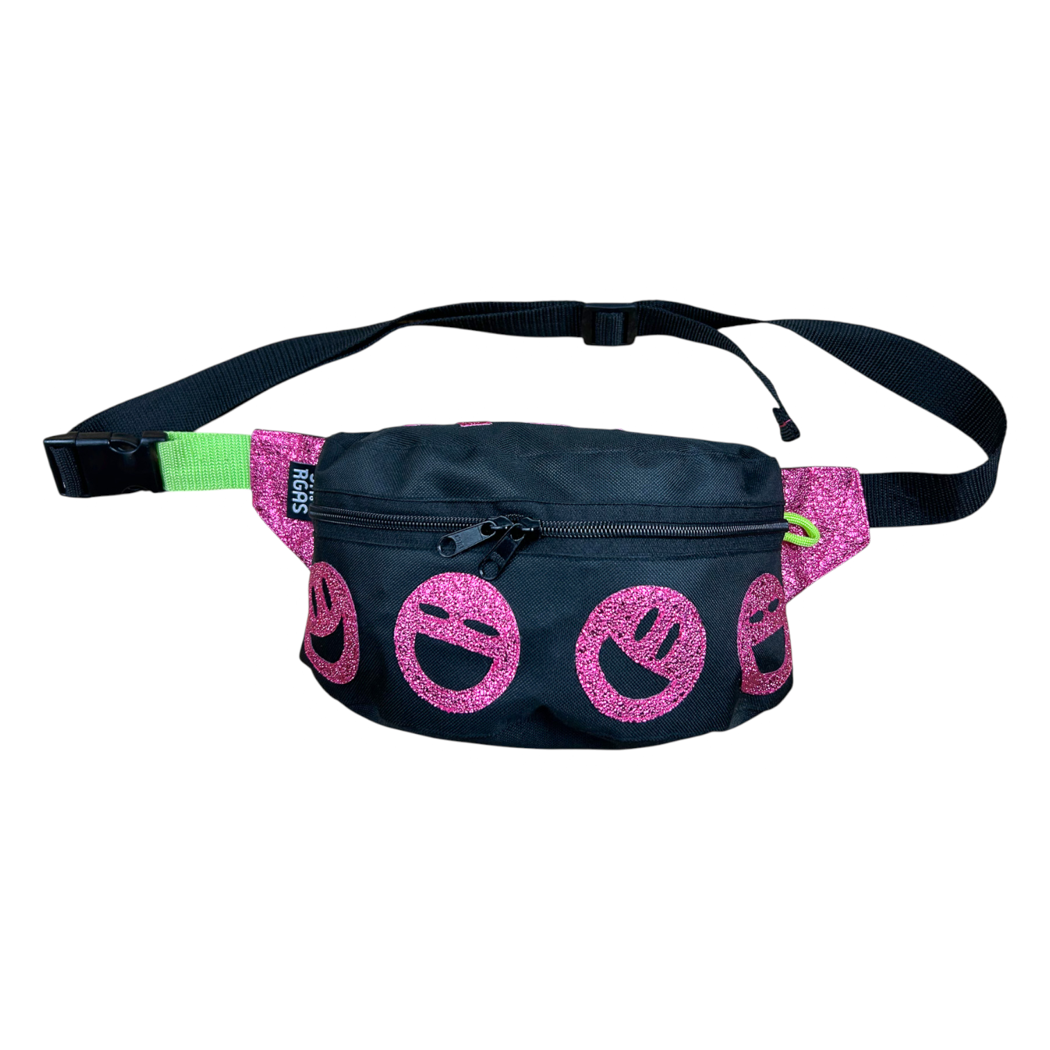 PINK ACID SMILEY FANNY PACK