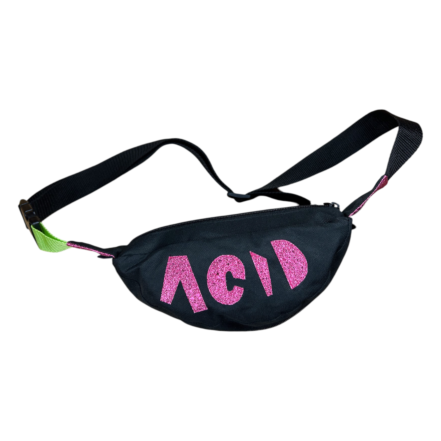 PINK ACID SMILEY FANNY PACK