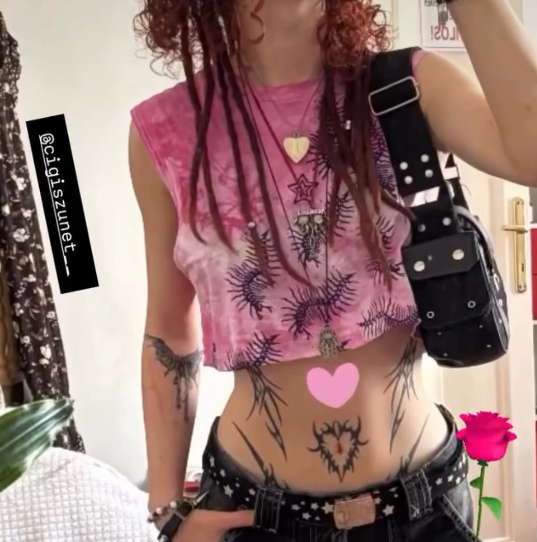 CENTIPEDE Block Print Sleeveless Top