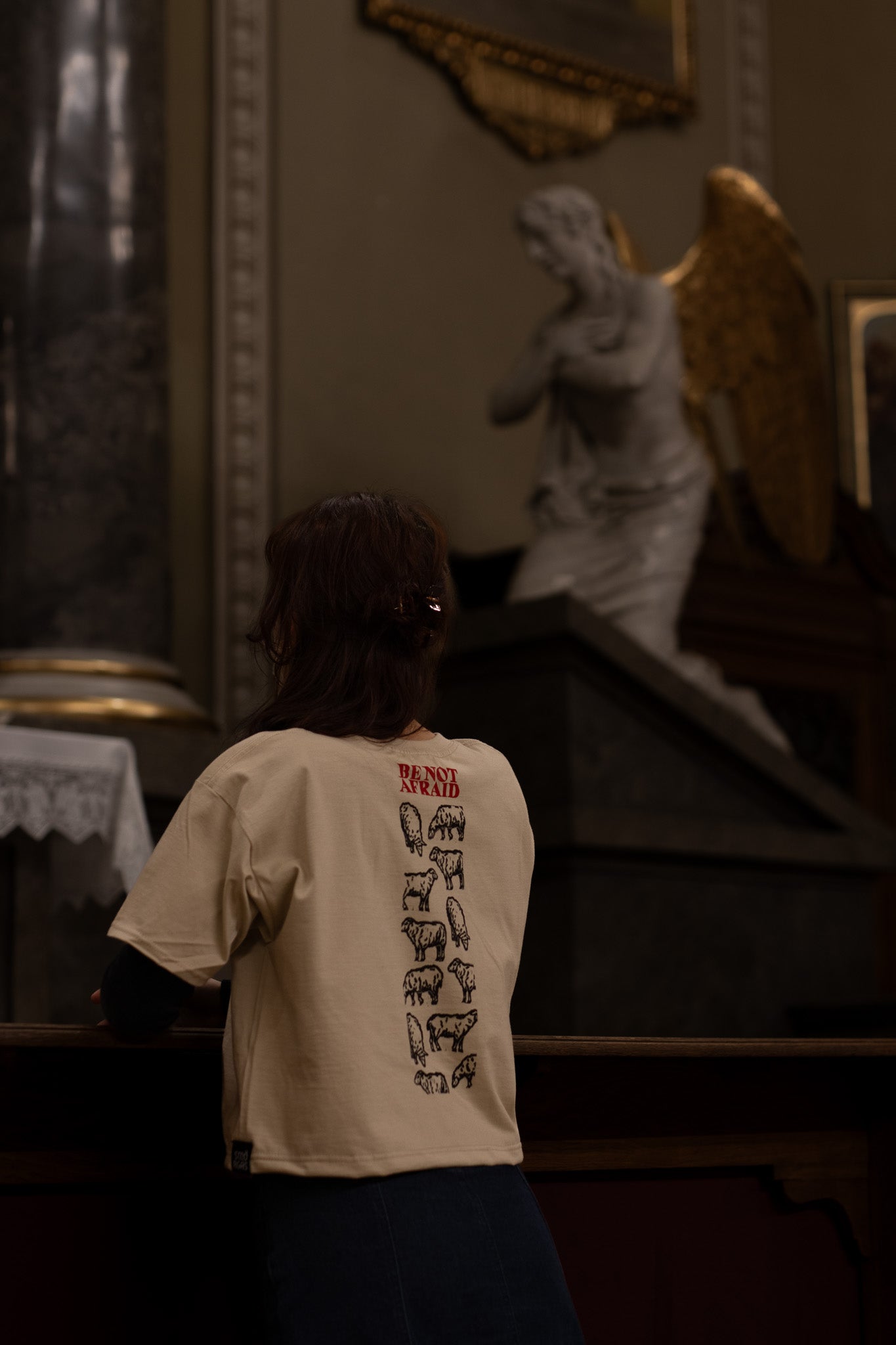 LOST_AND_FOUND BLOCK PRINTED T-SHIRT CROPPED