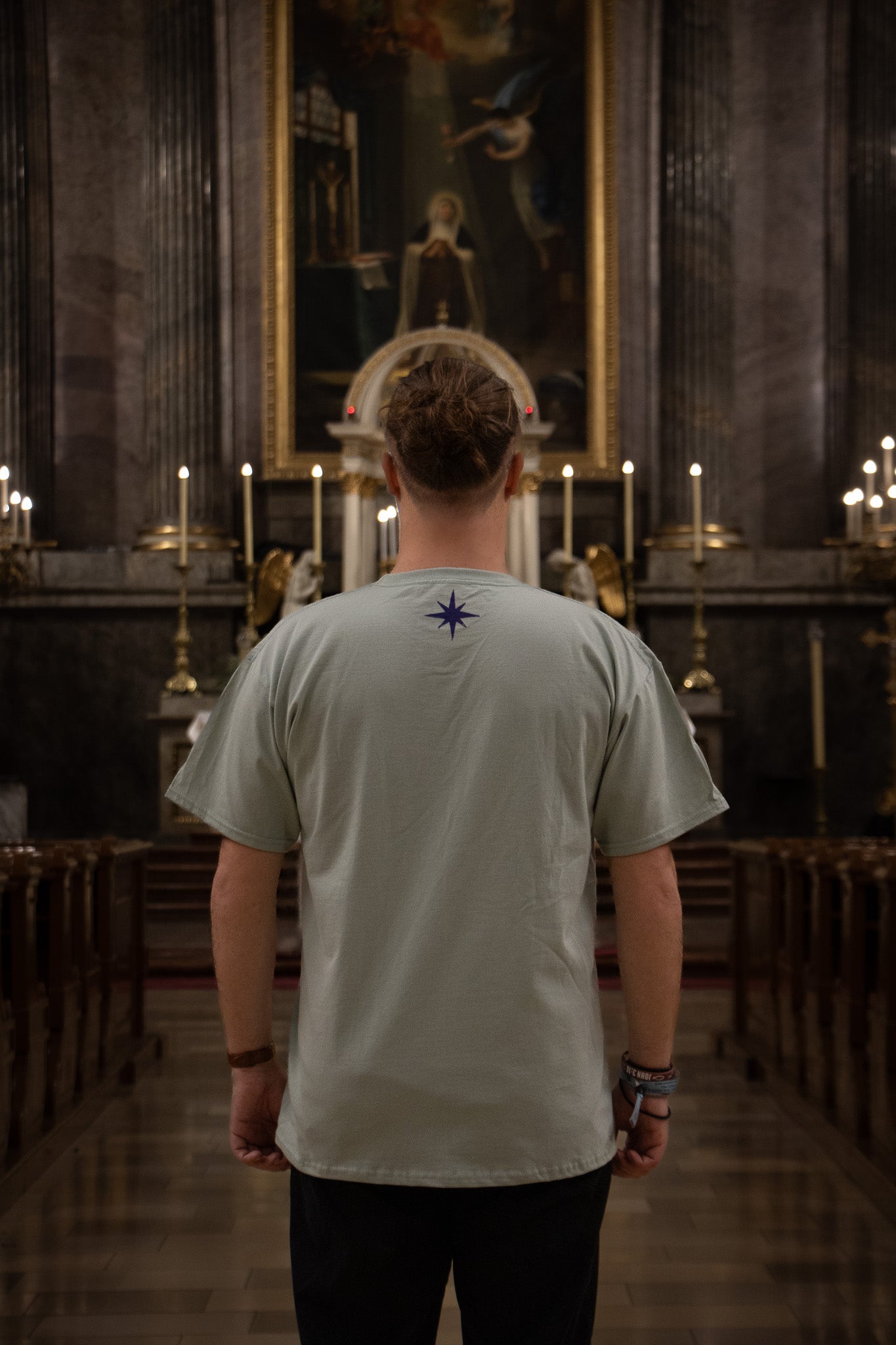 BE_NOT_AFRAID BLOCK PRINTED T-SHIRT