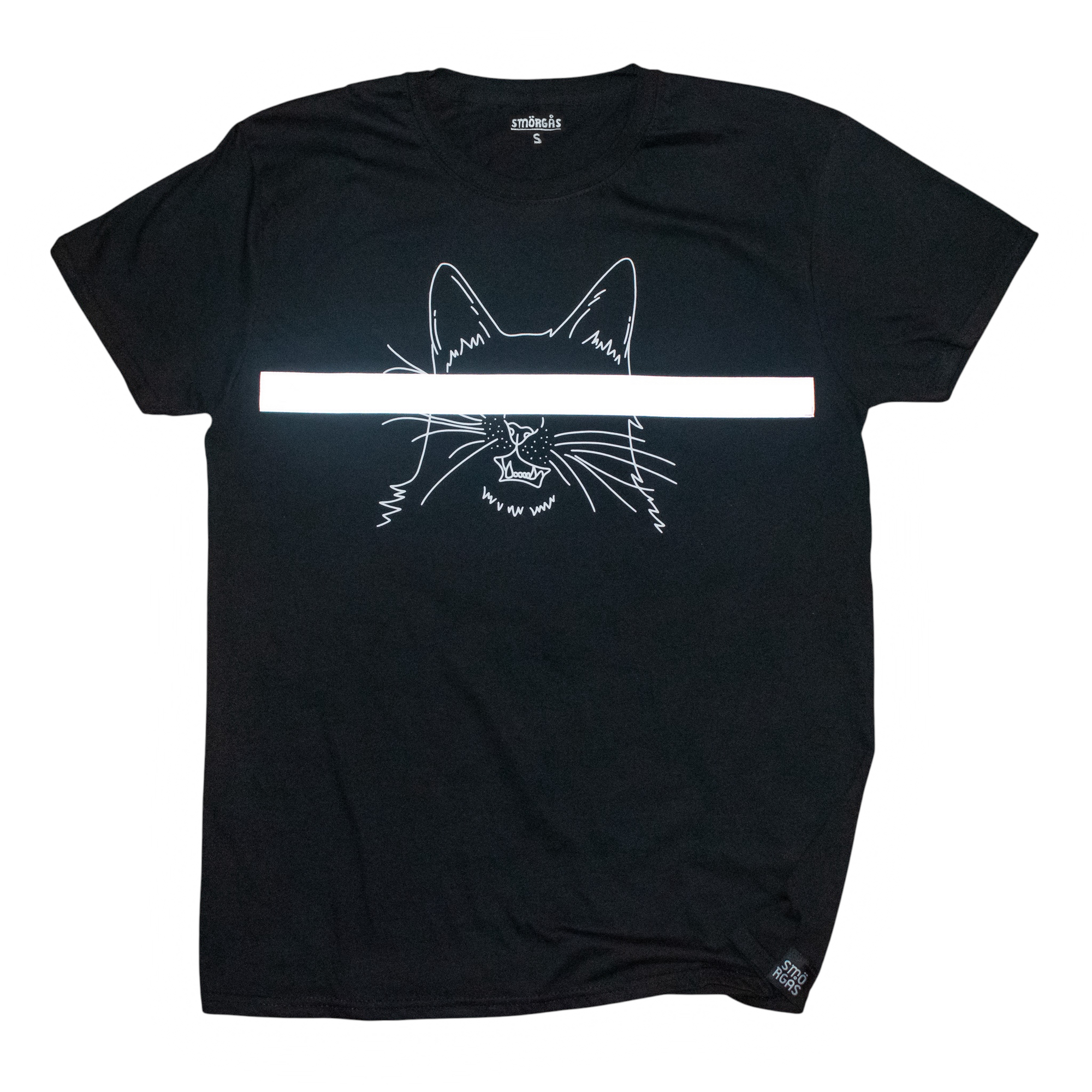 REFLECTIVE CENSORED KITTY T-SHIRT