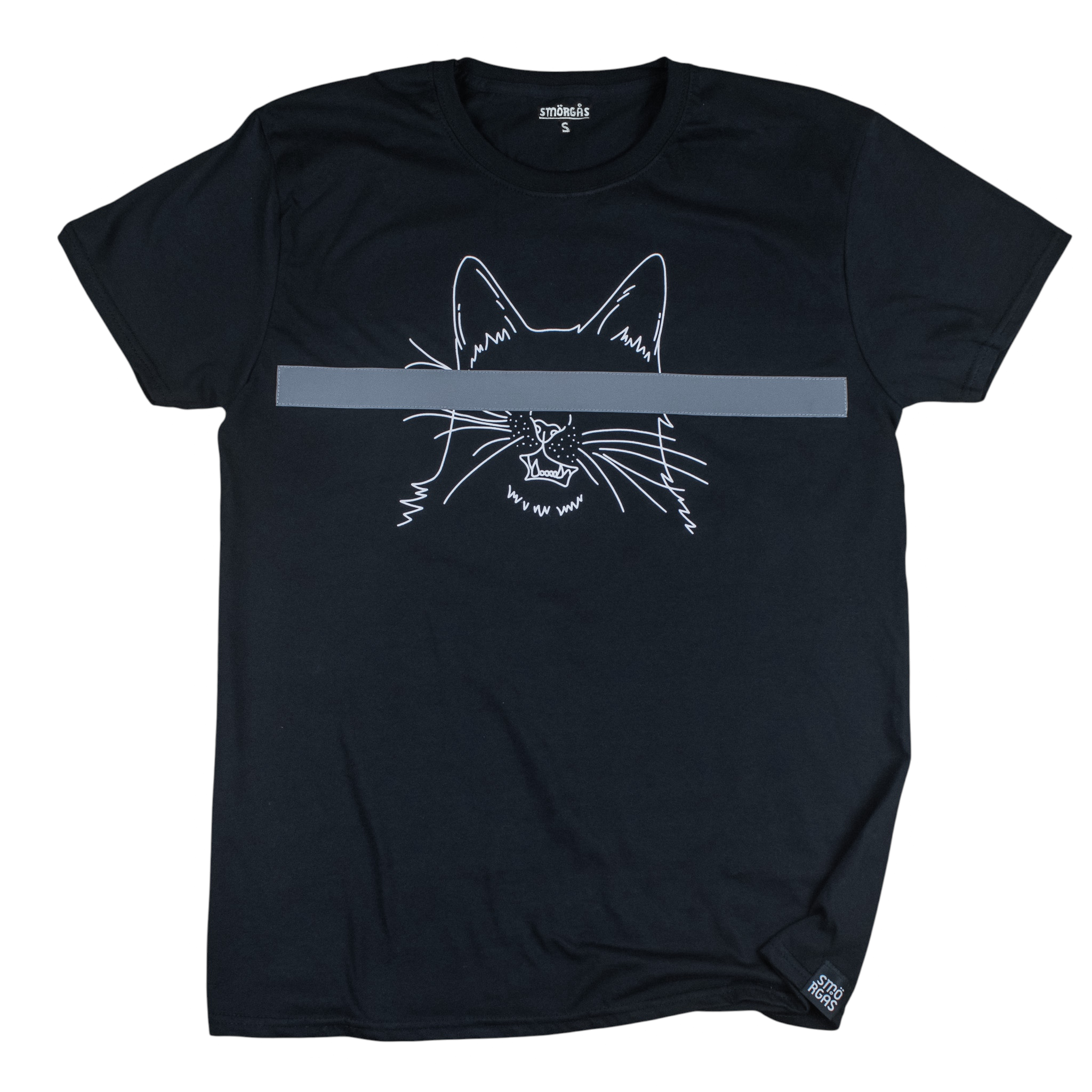 REFLECTIVE CENSORED KITTY T-SHIRT