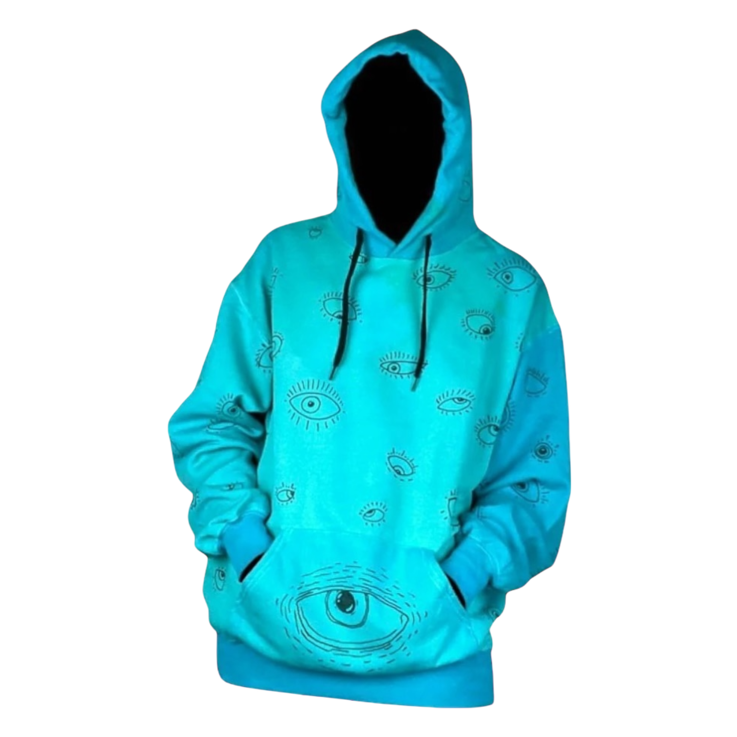 ALL_EYES_ON_ME custom dyed hoodie