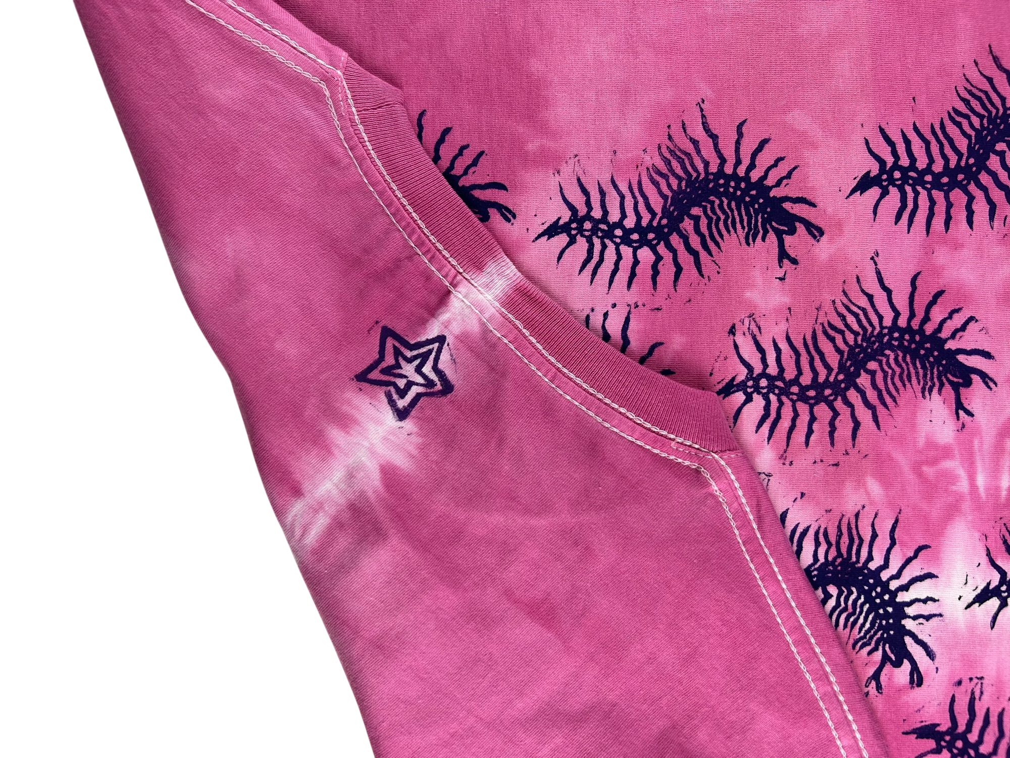 CENTIPEDE Block Printed Dyed T-shirt