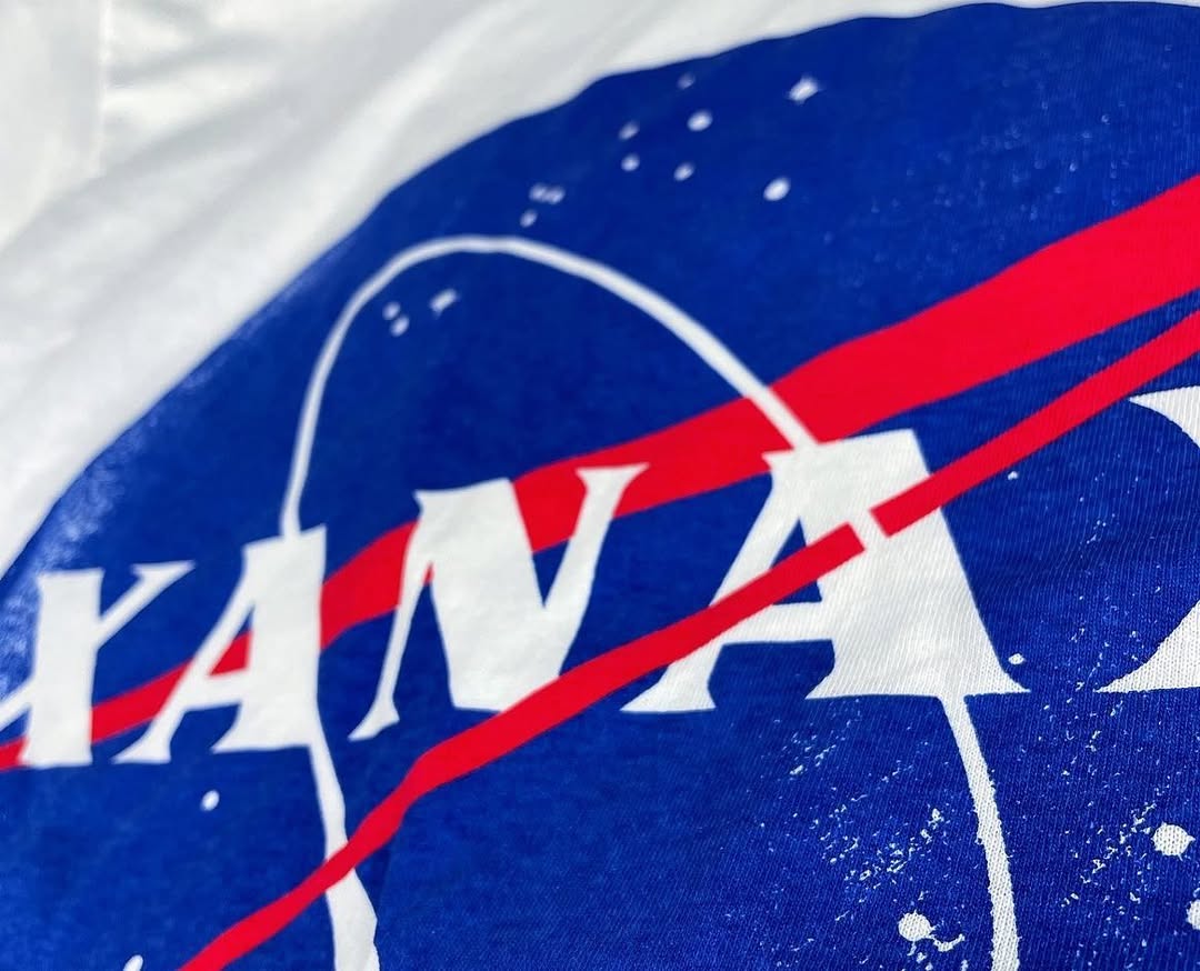 XANAX x NASA themed T-shirt CROPPED